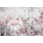  Fototapeta flamingi, egzotyczne liście monstery 5484