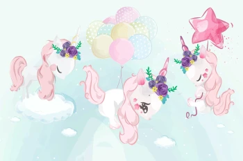  Fototapeta dla dzieci jednorożce 4810