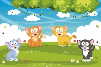  Fototapeta koty 3729