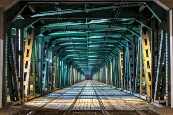  Fototapeta most kolejowy 2135