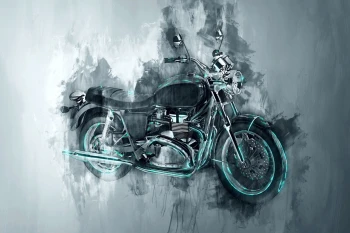  Fototapeta motor chopper 2512