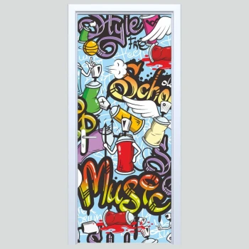  Fototapeta na drzwi graffiti 184s