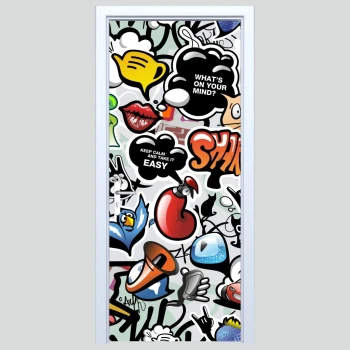  Fototapeta na drzwi graffiti 185s