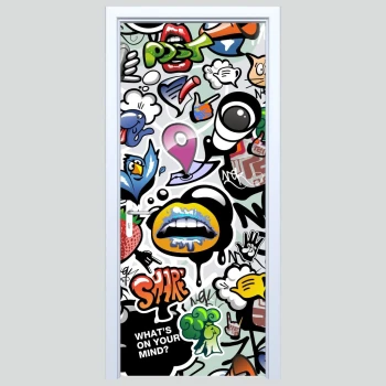  Fototapeta na drzwi graffiti 186s