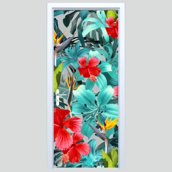  Fototapety na drzwi kwiaty 206s