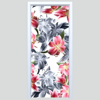 Fototapety na drzwi kwiaty 209s