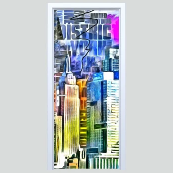  Fototapeta na drzwi miasto 049p