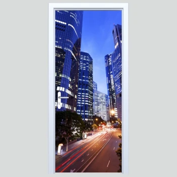  Fototapeta na drzwi miasto 057p