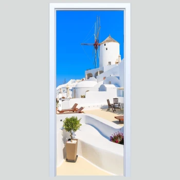  Fototapeta na drzwi miasteczko 074p