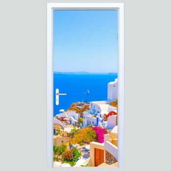  Fototapeta na drzwi miasteczko 075p