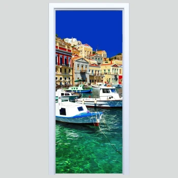  Fototapeta na drzwi miasteczko 078p