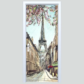  Fototapeta na drzwi Paryż 014p