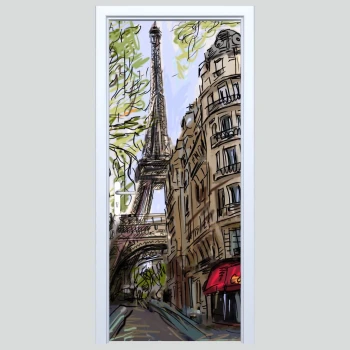  Fototapeta na drzwi Paryż 494a