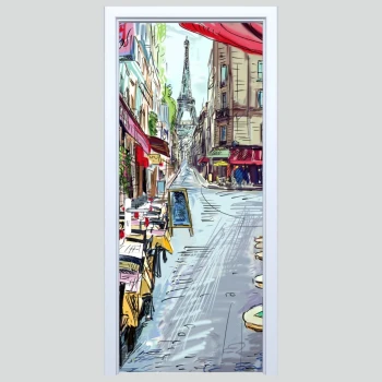  Fototapeta na drzwi Paryż 495a