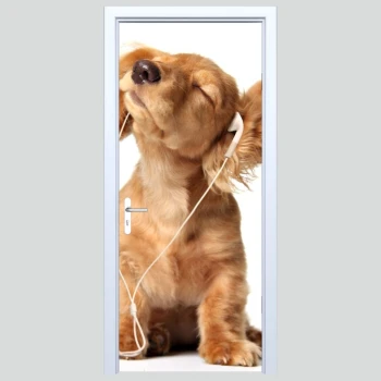  Naklejka na drzwi pies 235s