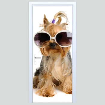  Naklejka na drzwi pies 237s