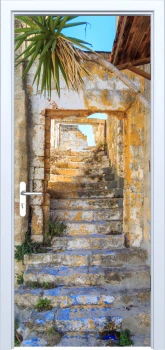  Fototapeta na drzwi schody 843