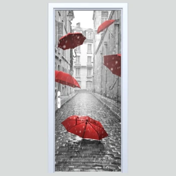  Fototapeta na drzwi uliczka 002p