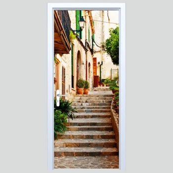  Fototapeta na drzwi uliczka 003p