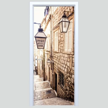  Fototapeta na drzwi uliczka 004p