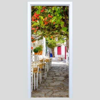  Fototapeta na drzwi uliczka 007p