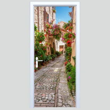  Fototapeta na drzwi uliczka 009p