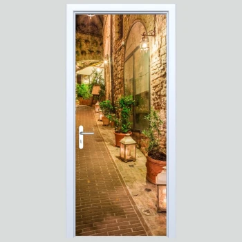  Fototapeta na drzwi uliczka 516a