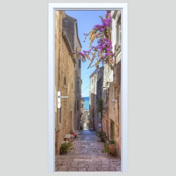  Fototapeta na drzwi uliczka 523a