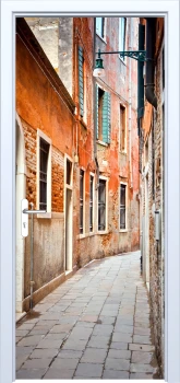  Fototapeta na drzwi uliczka 858