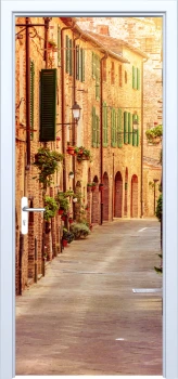  Fototapeta na drzwi uliczka 869