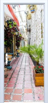  Fototapeta na drzwi uliczka 873