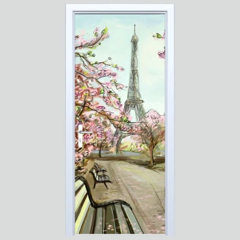  Fototapeta na drzwi Wieża Eiffla 013p