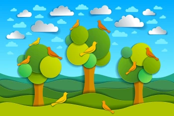  Fototapeta ptaszki 3752