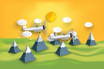  Fototapeta samolot 3487