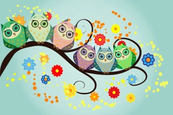  Fototapeta sowy 3716