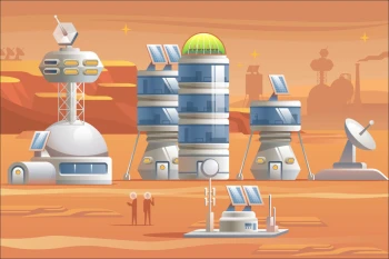  Fototapeta stacja kosmiczna 3572