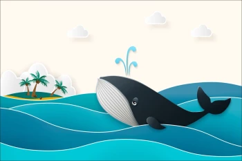  Fototapeta wieloryb 4095