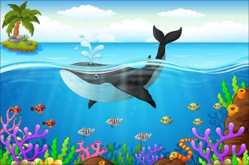  Fototapeta wieloryb 4096