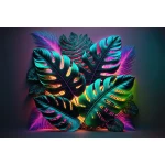  Fototapeta z ciemnozielonymi liśćmi monstery 5473