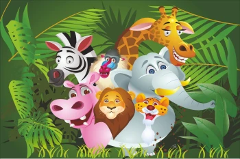  Fototapeta dla dzieci zwierzęta 4353