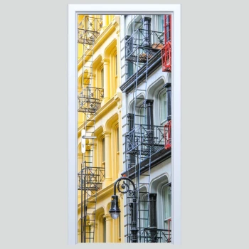  Fototapety na drzwi kamienica 561a