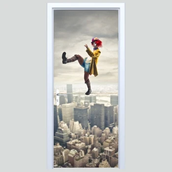  Fototapety na drzwi klaun 566a