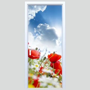  Fototapety na drzwi kwiaty 599a