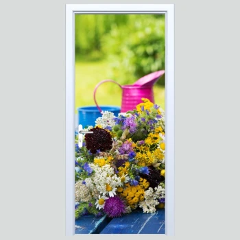  Fototapety na drzwi kwiaty 604a