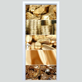  Fototapety na drzwi złoto 625a