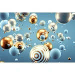  Fototapety na ścianę tunele kulki 5006