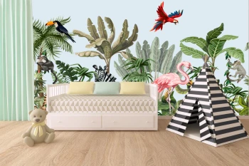   Fototapeta dla dzieci Afrykańskie zwierzęta  dwk044