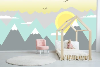  Fototapeta dla dzieci góry dwk011