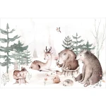  Fototapeta dla dzieci leśne zwierzęta M001