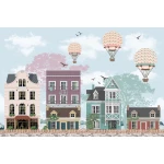  Fototapeta dla dzieci miasto, domy dwk012